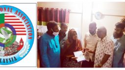 রায়হানের পরিবারের পাশে ডিভিশনাল এসোসিয়েশন অব মালয়েশিয়া