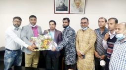 প্রধানমন্ত্রীর প্রটোকল অফিসার আবু জাফর রাজু কে মানবাধিকার ও দুর্নীতি দমন পরিষদের শুভেচ্ছা