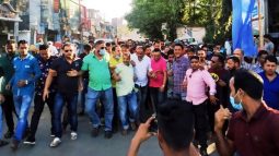 বিপ্লব ও সংহতি দিবসে আম্বরখানা বিএনপি ও অঙ্গ সংগঠনের মিছিল