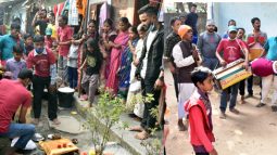 পৌষ সংক্রান্তি উপলক্ষ্যে মাতৃভক্তি যুব সমাজকল্যাণ সংস্থার নগর কীর্ত্তন