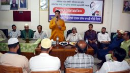 বঙ্গবন্ধুর শততম জন্মবার্ষিকীতে মধুবন সুপার মার্কেটে মিলাদ ও দোয়া বঙ্গবন্ধুর জন্ম হয়েছিল বলেই, আজ আমরা বিশ্বের বুকে মাথা উঁচু করে দাঁড়িয়েছি: নাসির উদ্দিন খান